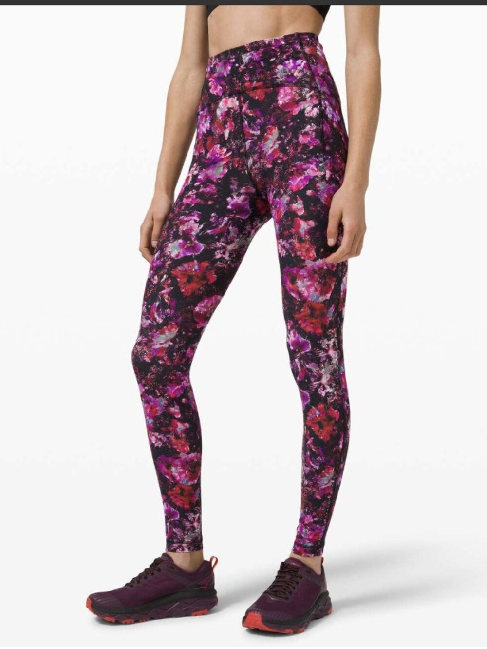 Lululemon Swift Speed High Rise Tight Fluoro Floral Running Leggings Size 6
